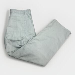 Ridgecut Toughwear Work Pants Men's Gray Canvas Size 34X30 Pre Owned Utility